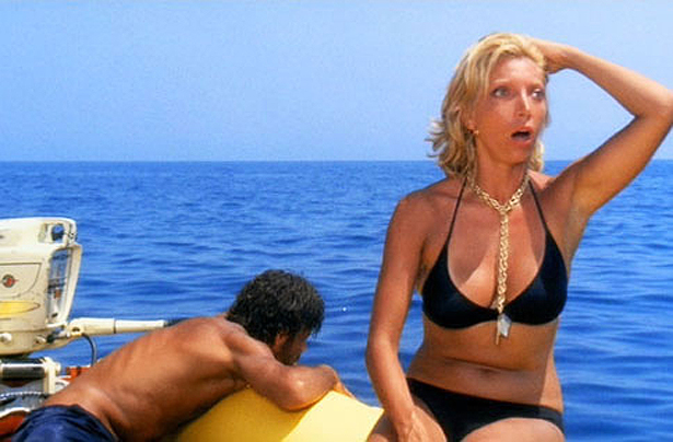 Still from Swept Away – Travolti da un insolito destino nell’azzurro mare d’agosto (Lina Wertmüller – 1974)